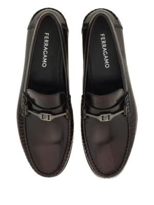 Ferragamo logo-buckle loafers