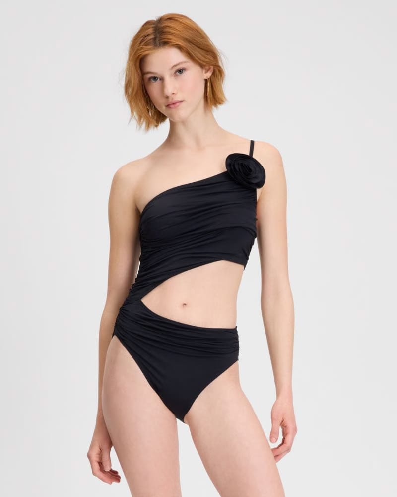 Rose One Shoulder One Piece