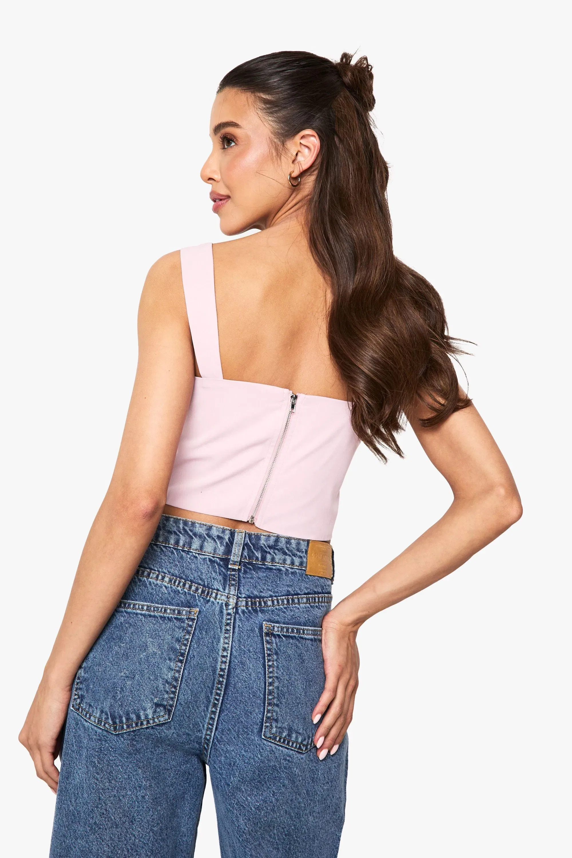 Lace Trim Milkmaid Corset