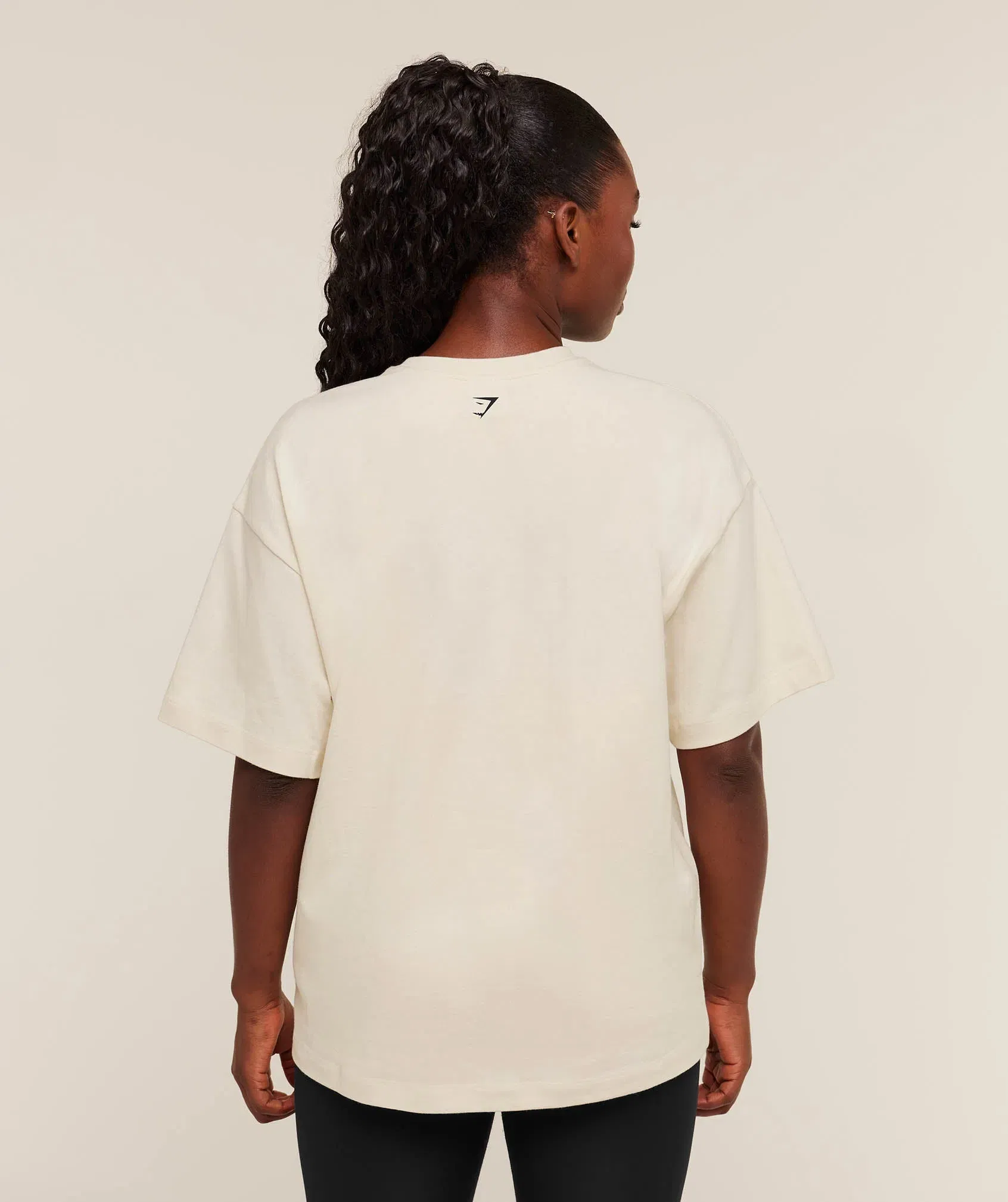Gymshark Juicy Peach Short Sleeve T-Shirt - Oat White