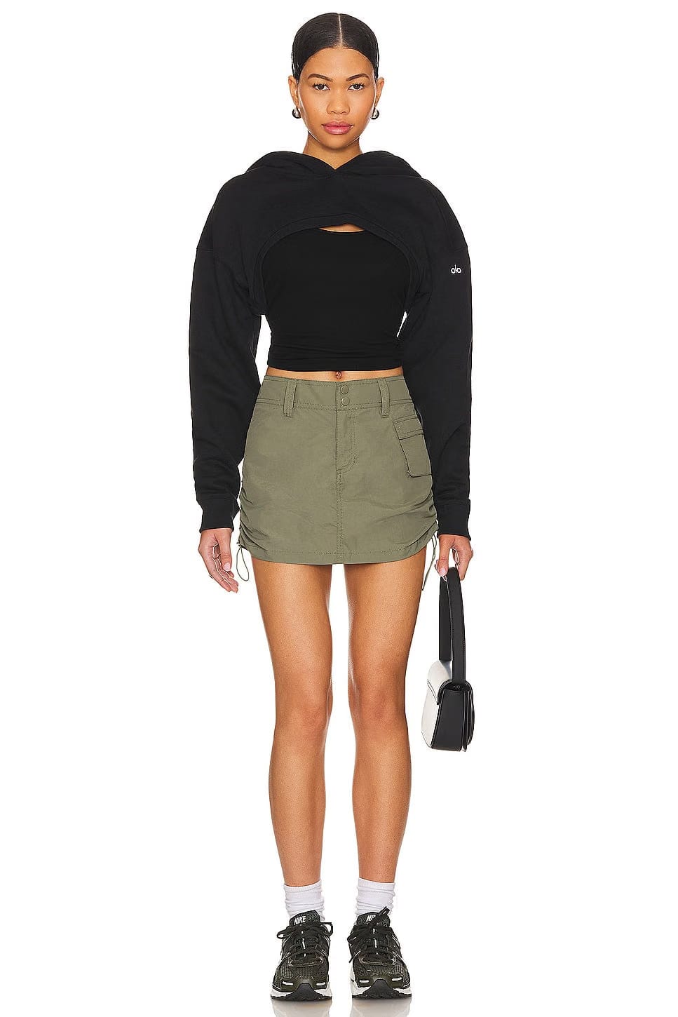 superdown Dion Cargo Mini Skirt in Olive Green