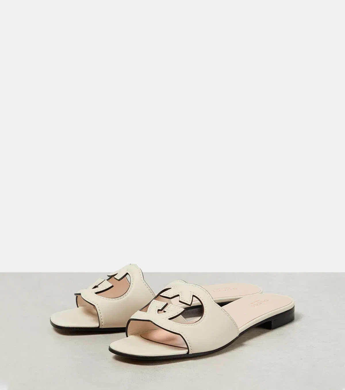 Gucci Interlocking G cutout leather sandals