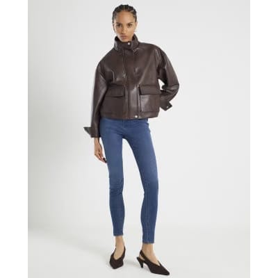 Blue Molly Mid Rise Sculpt Skinny Jeans