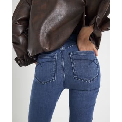 Blue Molly Mid Rise Sculpt Skinny Jeans