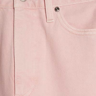 Pink Relaxed Straight Jeans