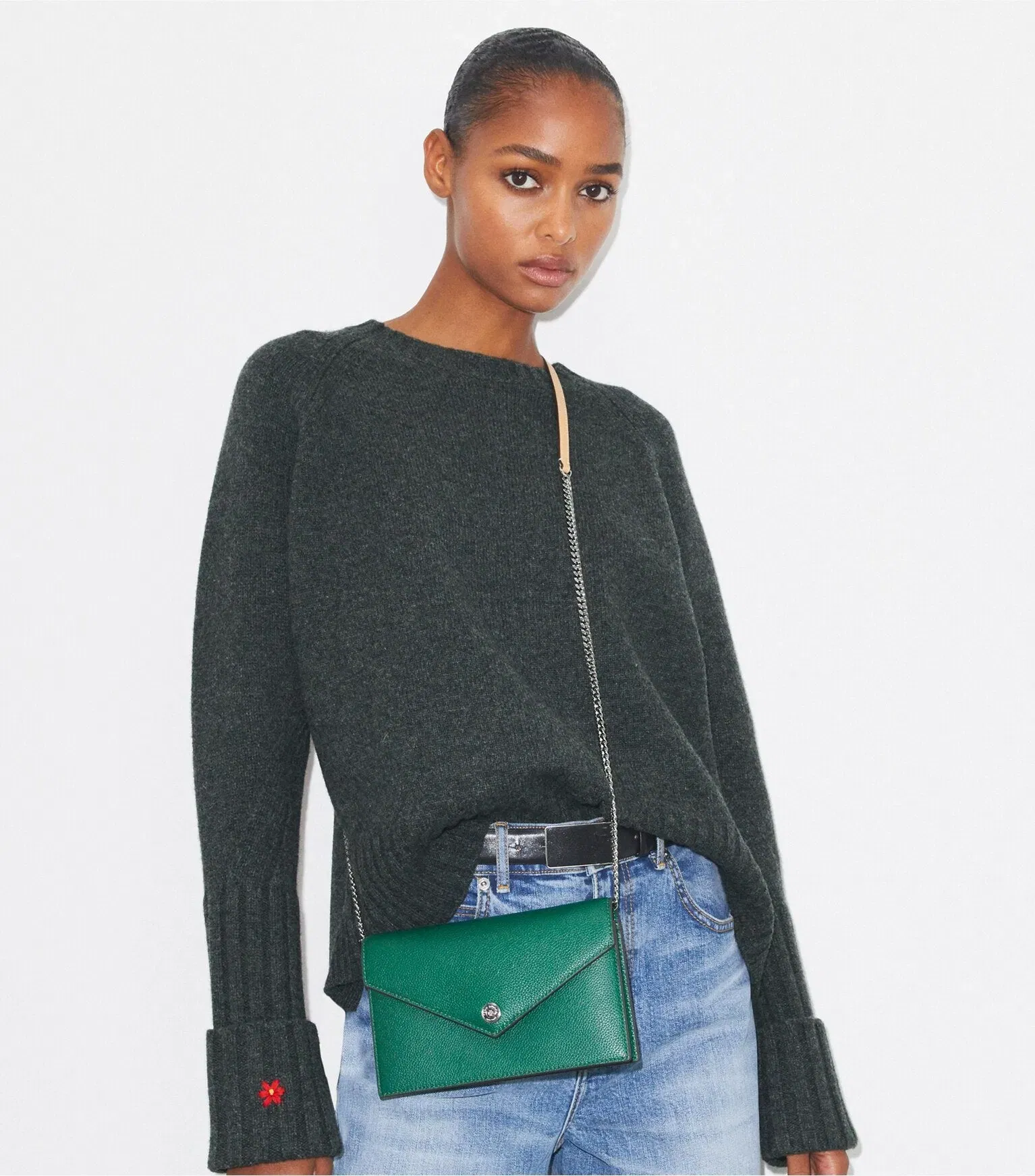 Pebble Envelope Chain Wallet