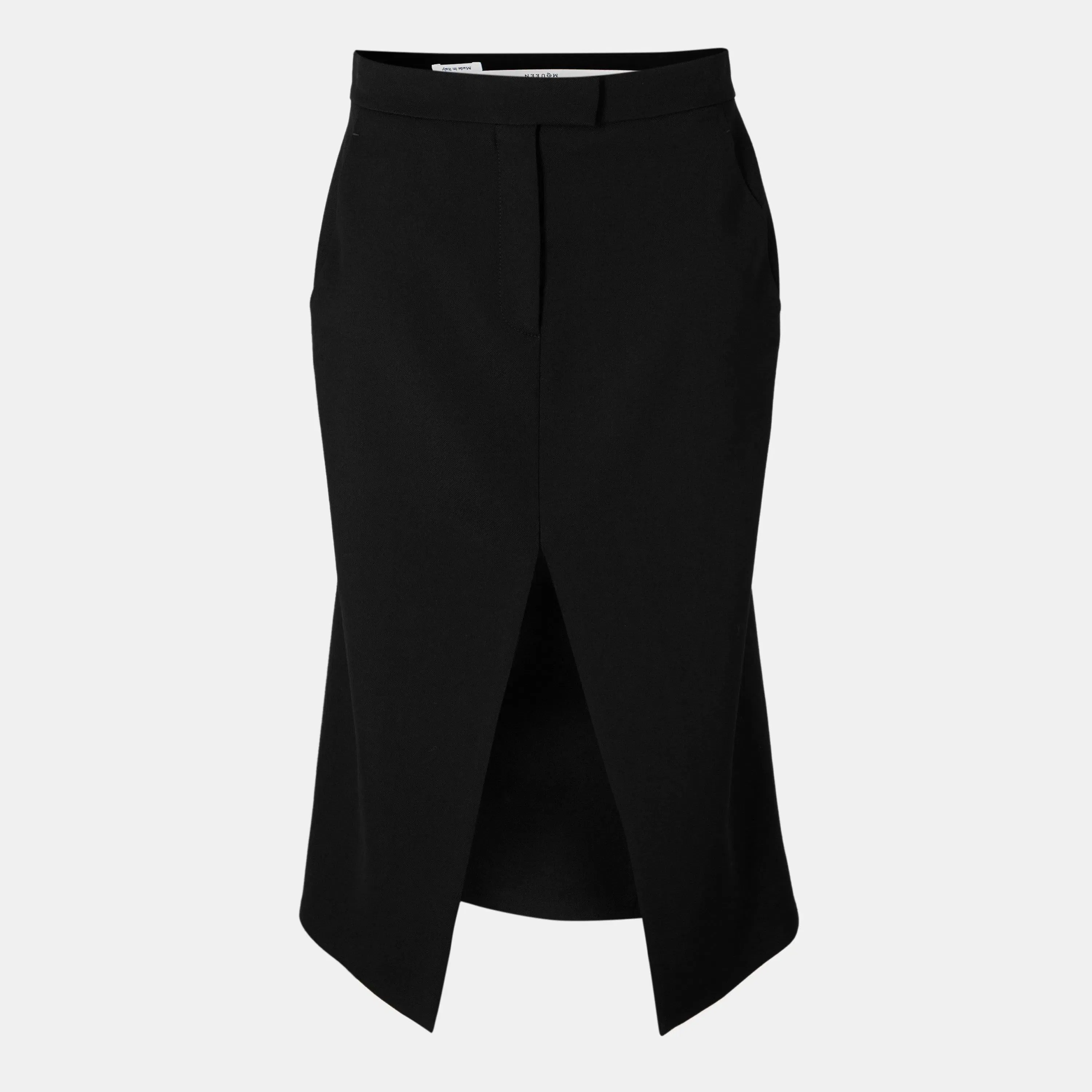Alex Kick Back Structured Midi Skirt