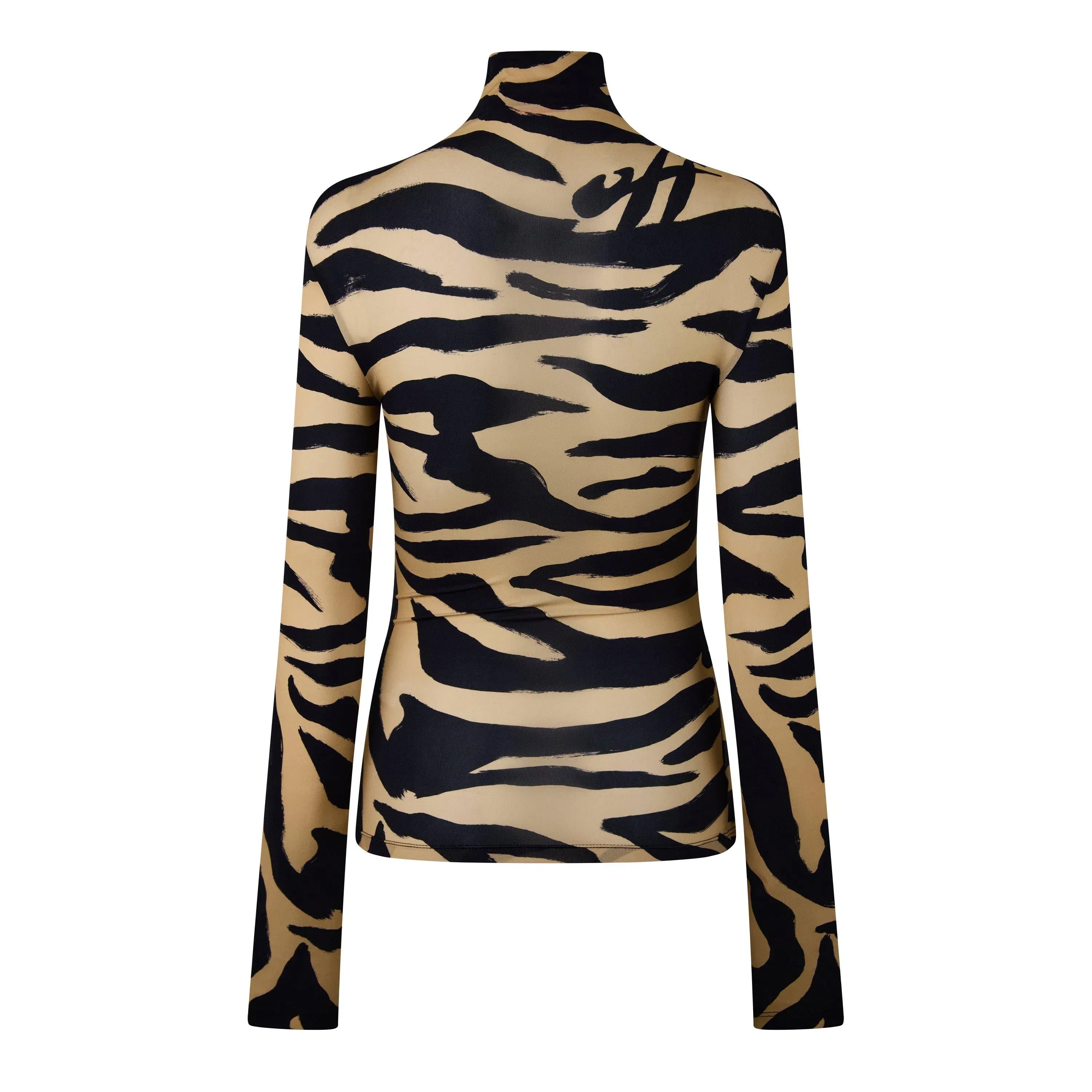 Zebra Turtleneck Sweater