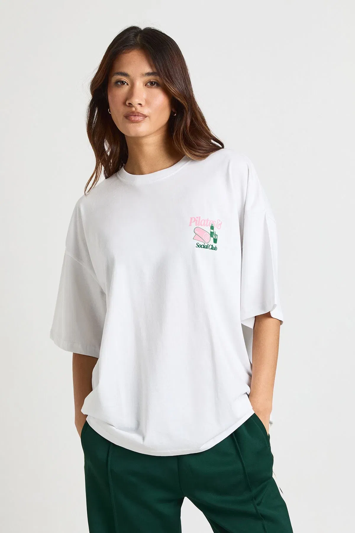 Reformer Pilates and Social Club Front and Back Printed T-Shirt