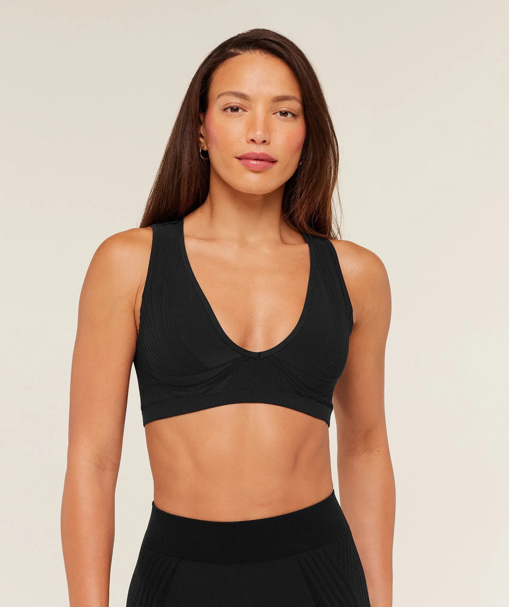 Gymshark Luxe Light Support Sports Bra - GS Black