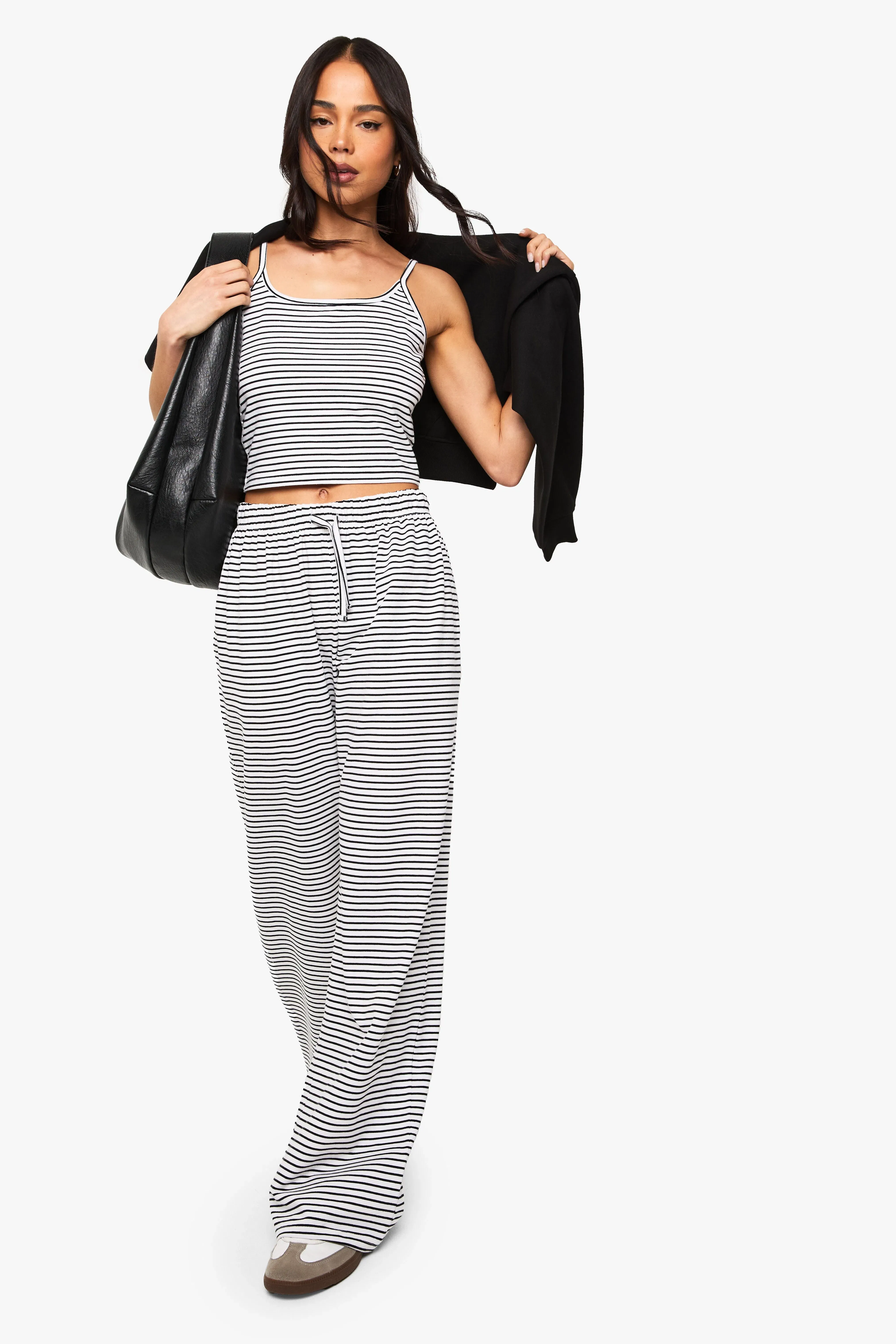 Striped Binding Vest Top