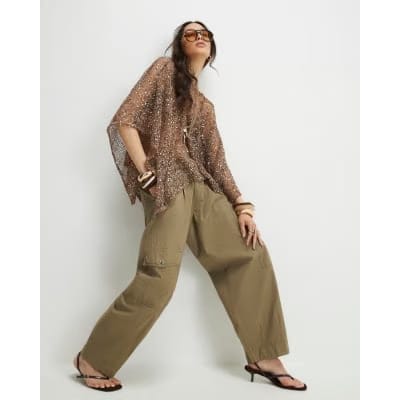 Gold Sequin Knitted Cape