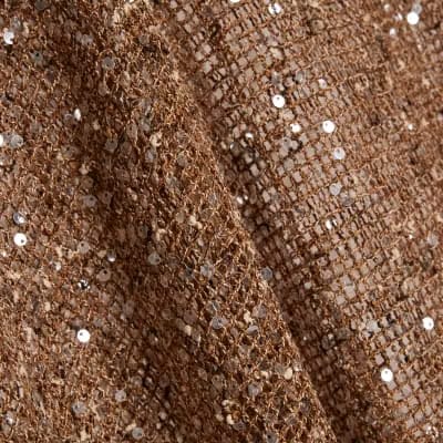 Gold Sequin Knitted Cape