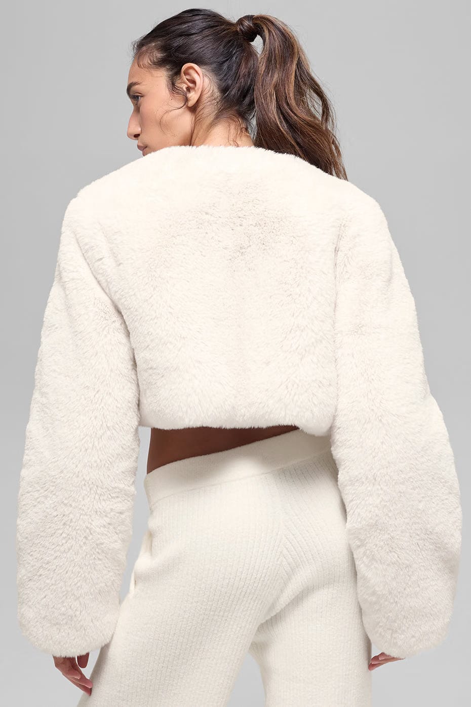 Faux Fur Chic Cropped Jacket