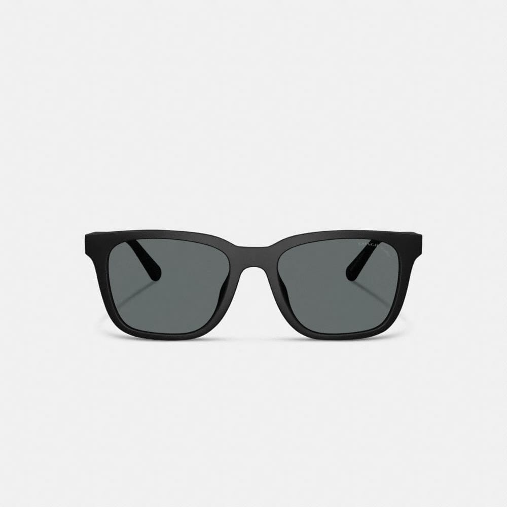C Hardware Textured Temple Square Sunglasses