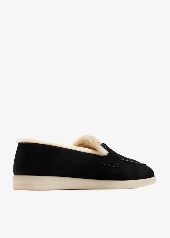 Prada Suede Black loafers