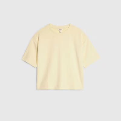 Petite Yellow Premium Boxy T-shirt