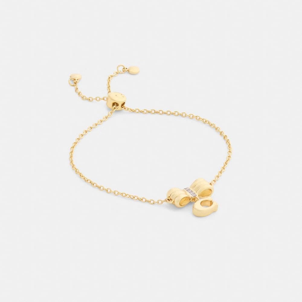 Signature Bow Slider Bracelet
