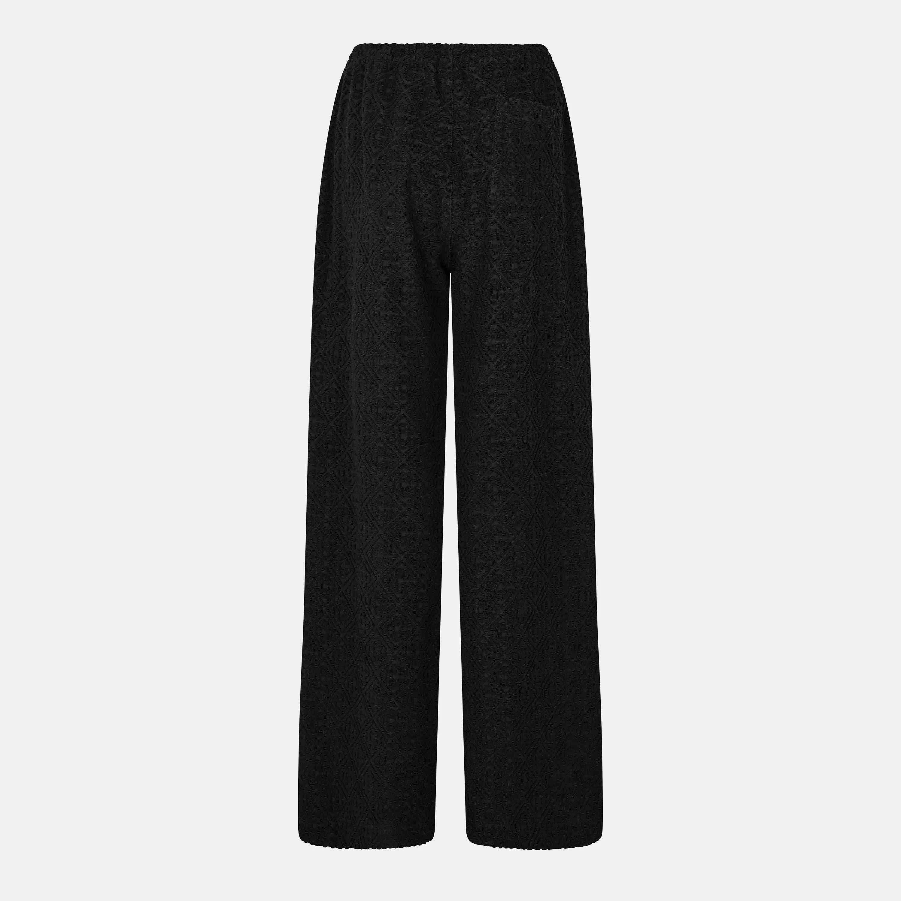 Towelling Wide Leg Trouser