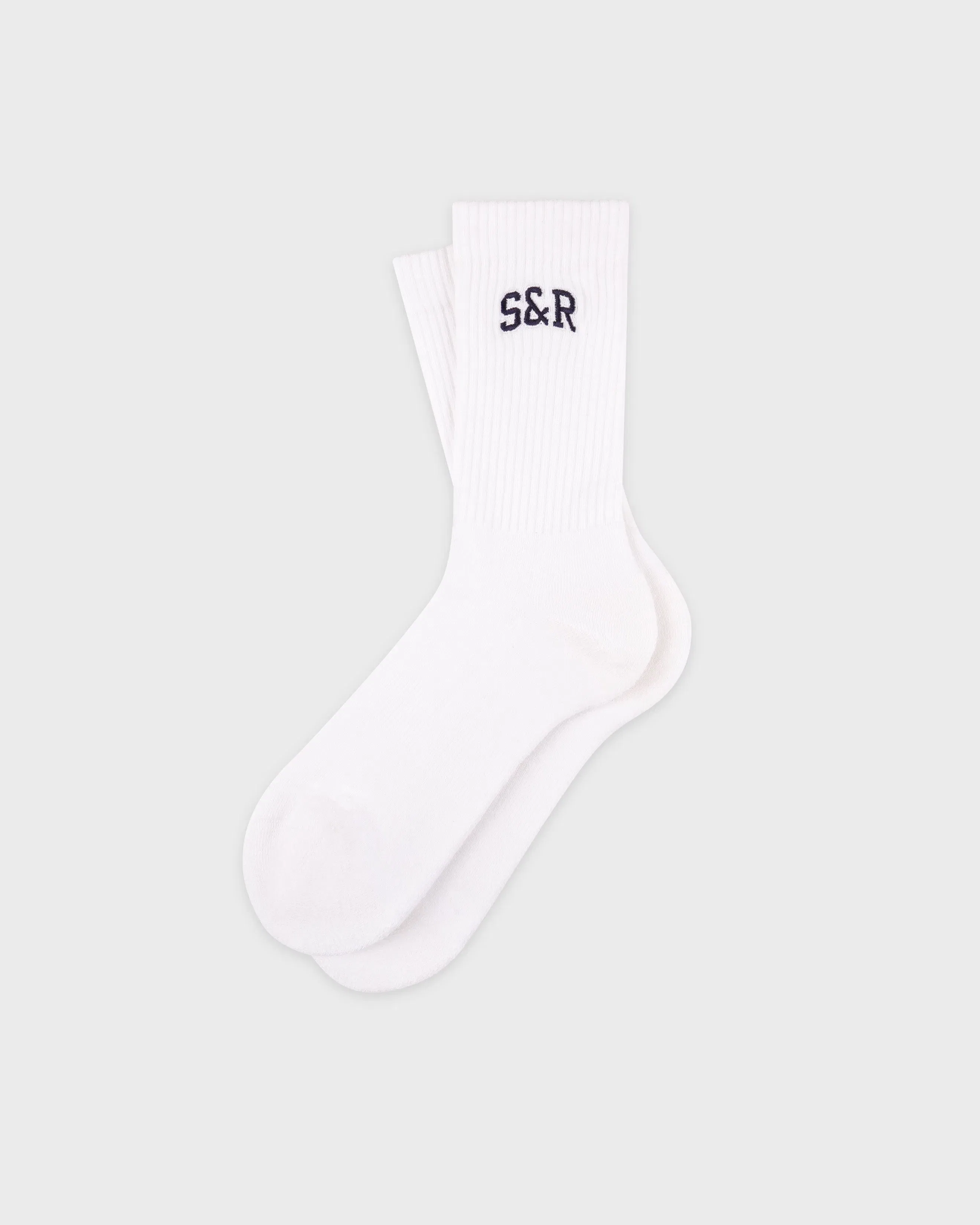 S&R Ivy Socks - White/Navy
