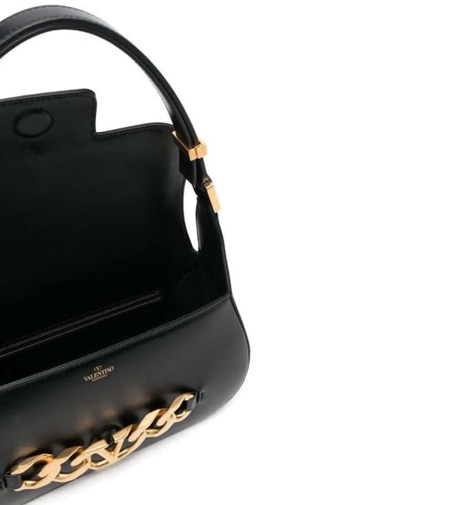 Black Vlogo Shoulder Bag