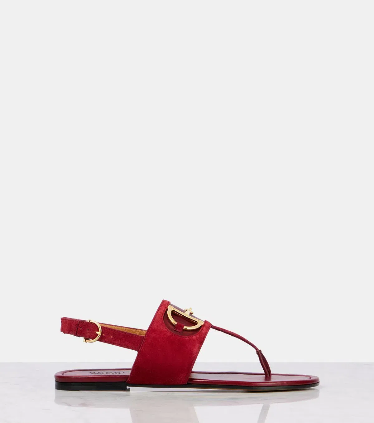 Gucci Horsebit suede thong sandals