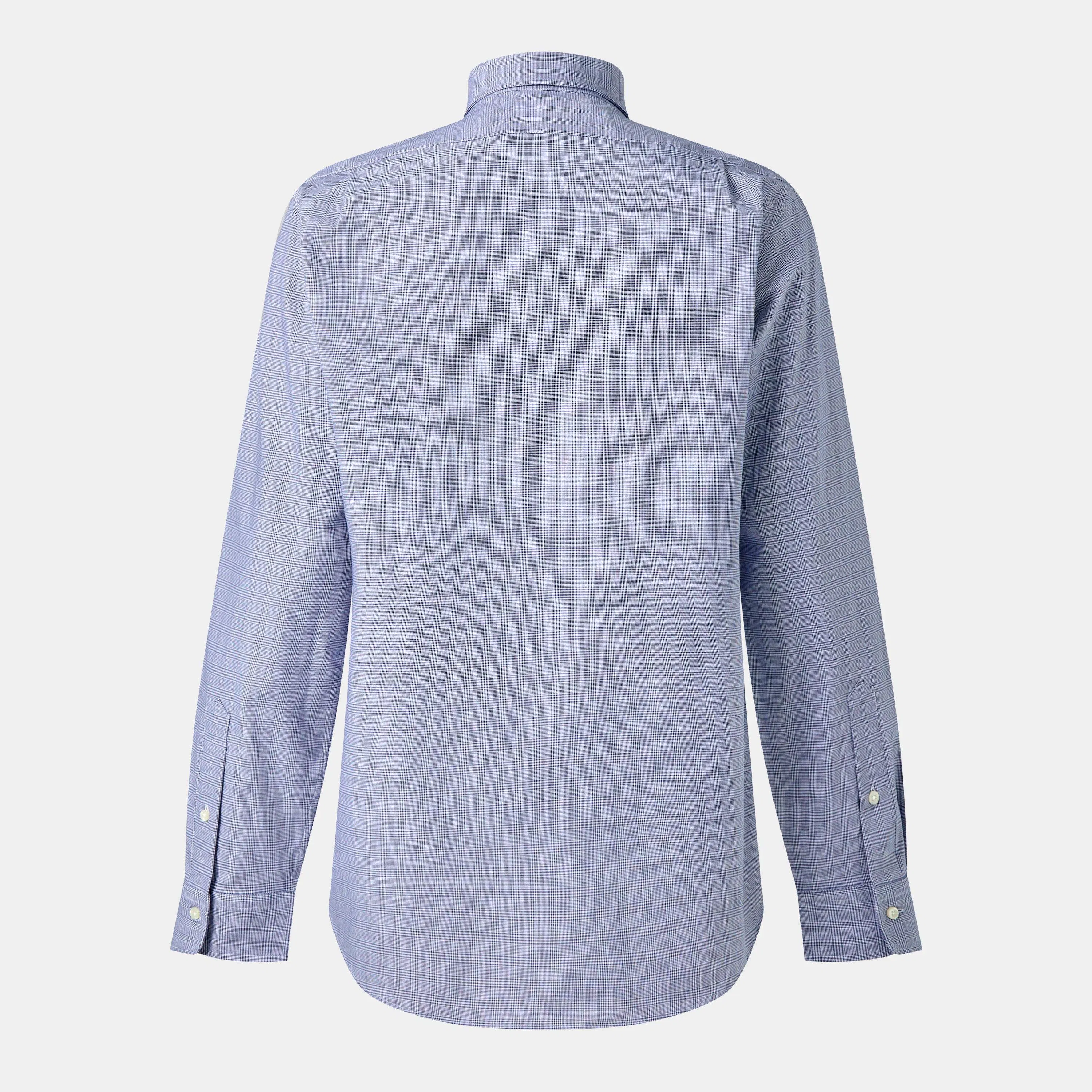 Poplin Check Long-Sleeve Patterned Shirt