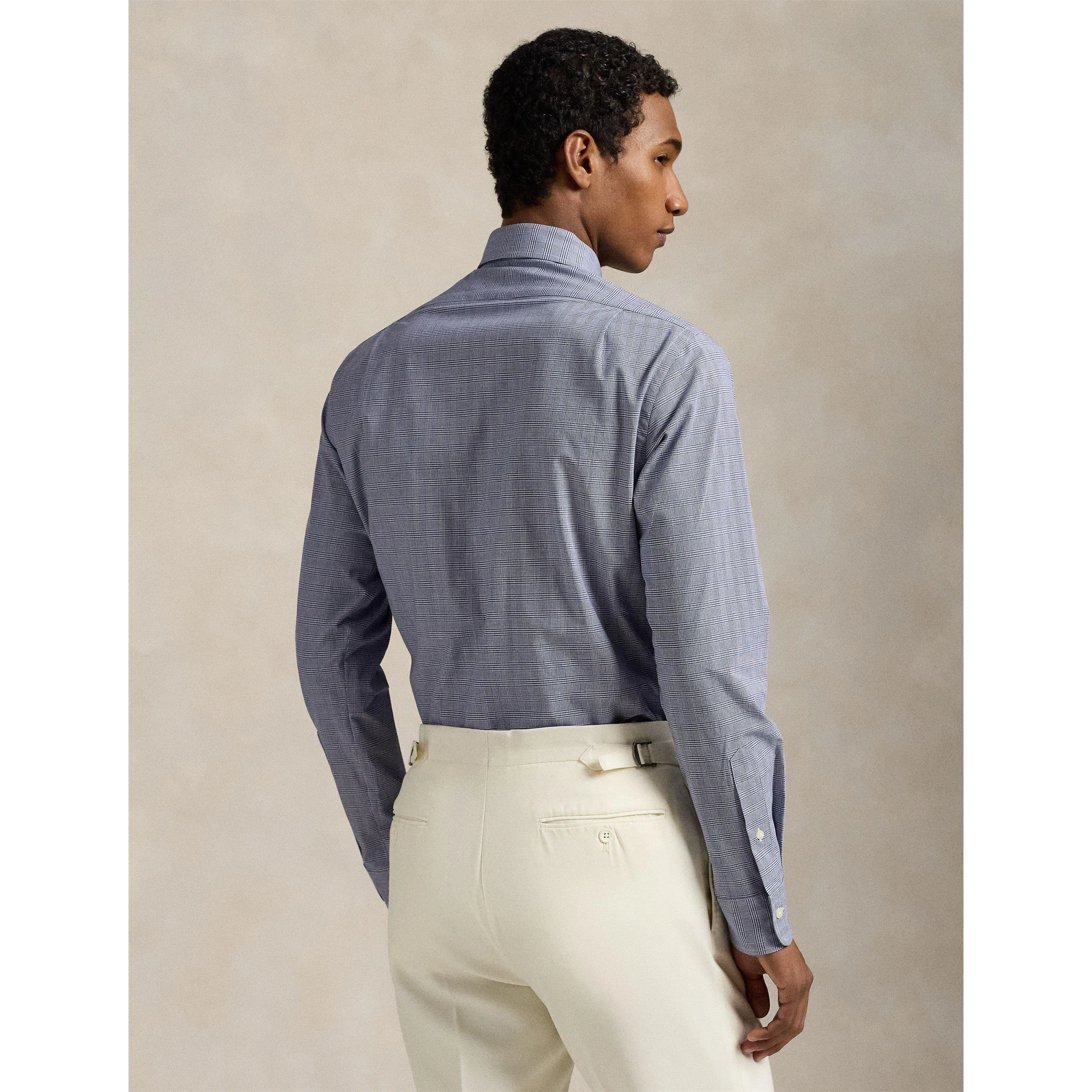 Poplin Check Long-Sleeve Patterned Shirt