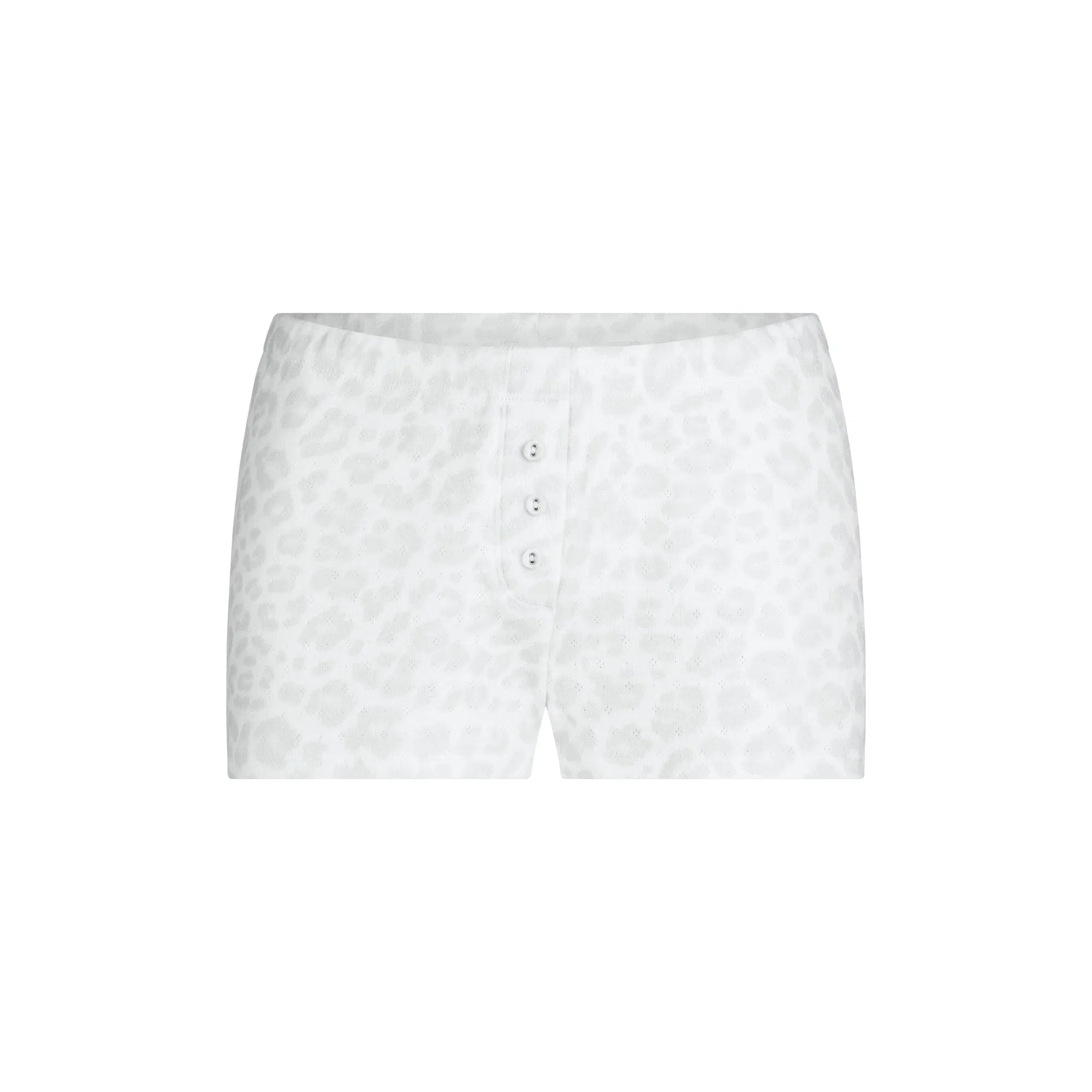 HEAVY POINTELLE SHORT | PACIFIC LEOPARD PRINT