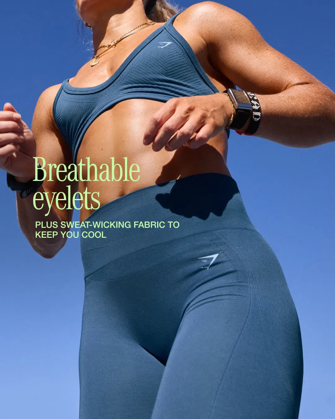 Gymshark Energise Seamless Leggings - Compound Blue