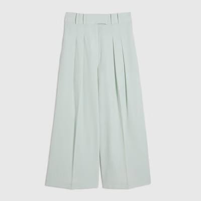 Green Ankle Grazer Tailored Trousers