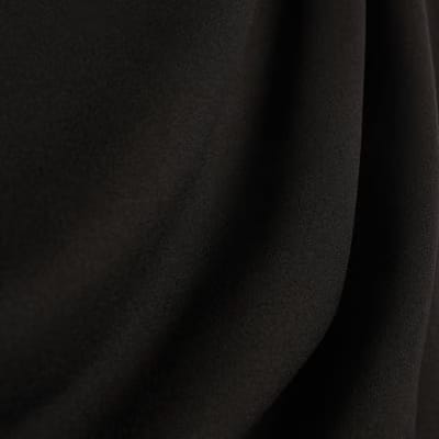 Black Sleeveless Asymmetric Drape Jumpsuit
