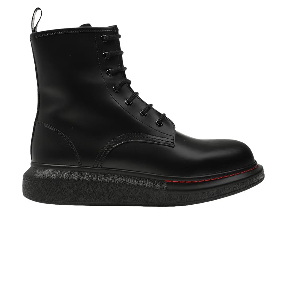 Alexander McQueen Wmns Hybrid Combat Boot 'Black'