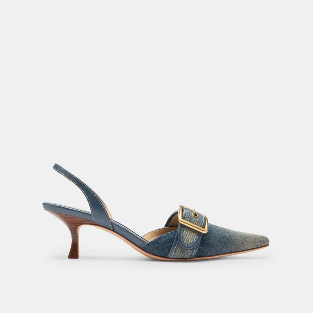 Margot Slingback In Loved Denim
