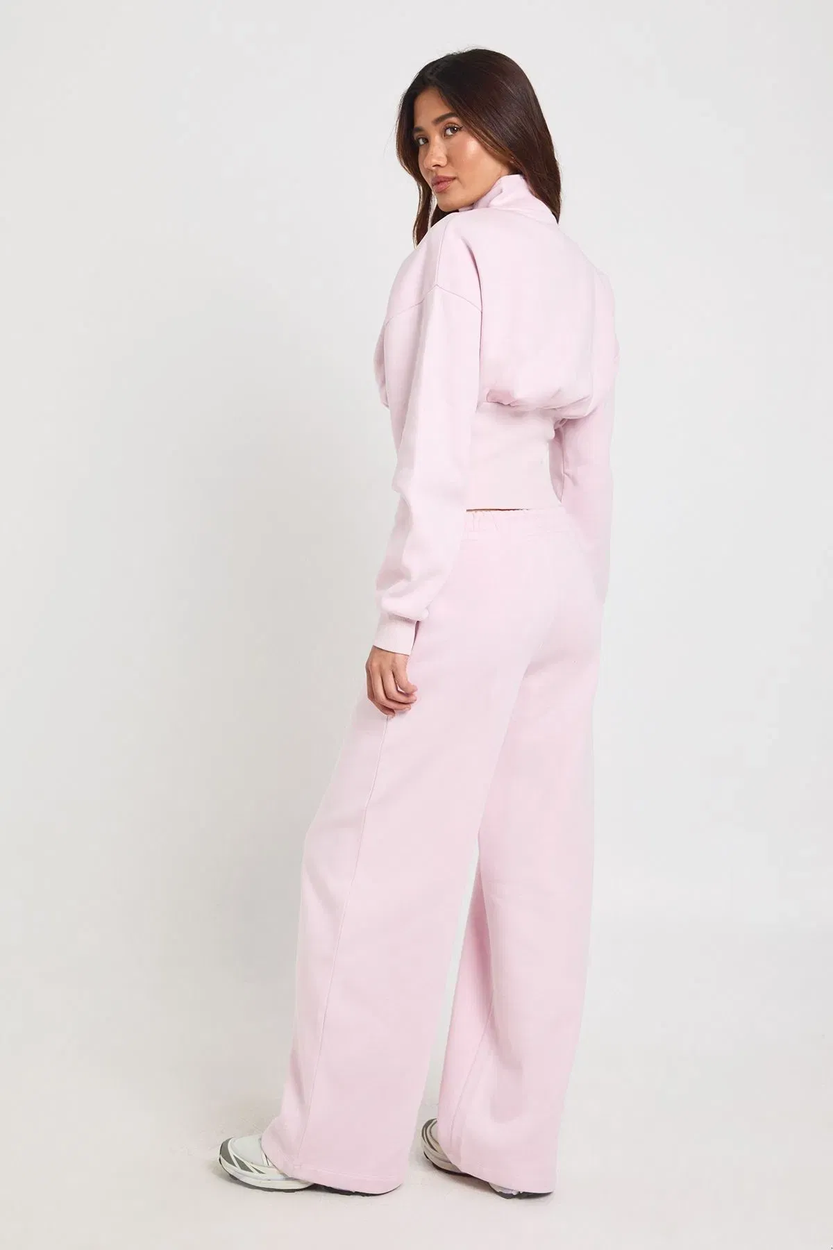 Deep Hem Zip Through 3 Piece Straight Leg Tracksuit