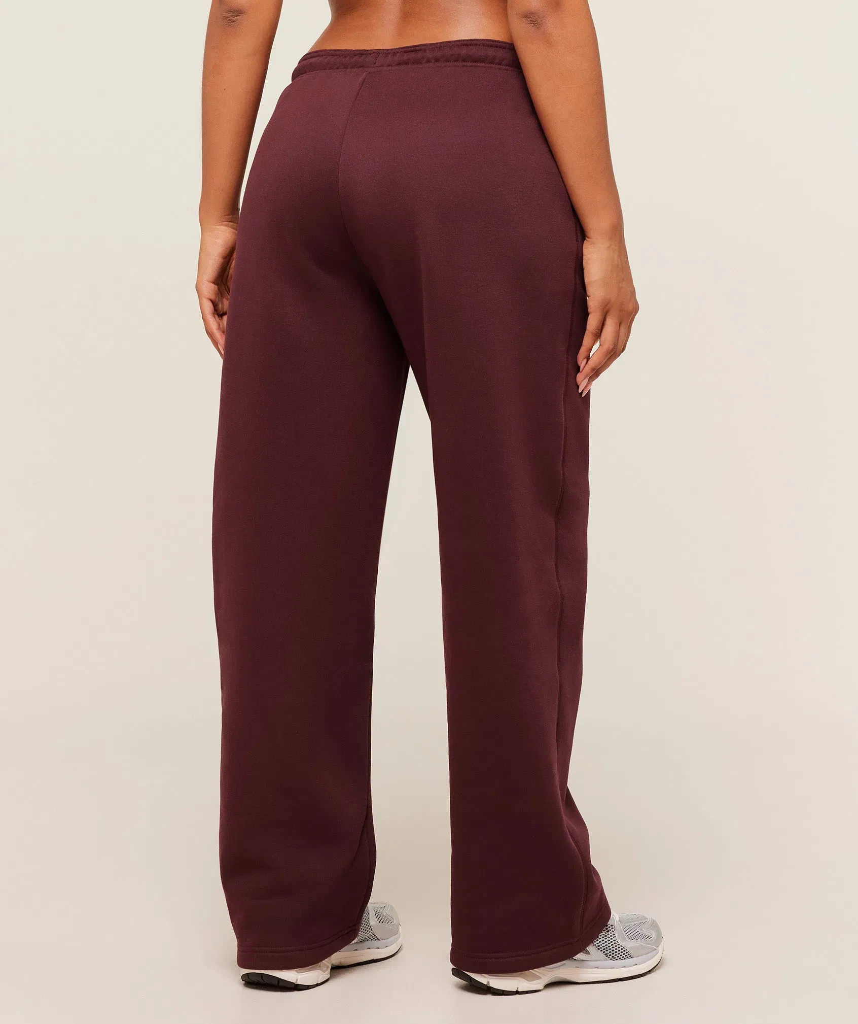 Gymshark Cosy Luxe Straight Leg Joggers - Rich Maroon