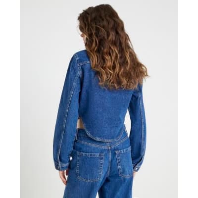 Blue Denim Corset Jacket