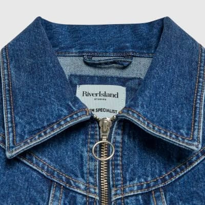 Blue Denim Corset Jacket