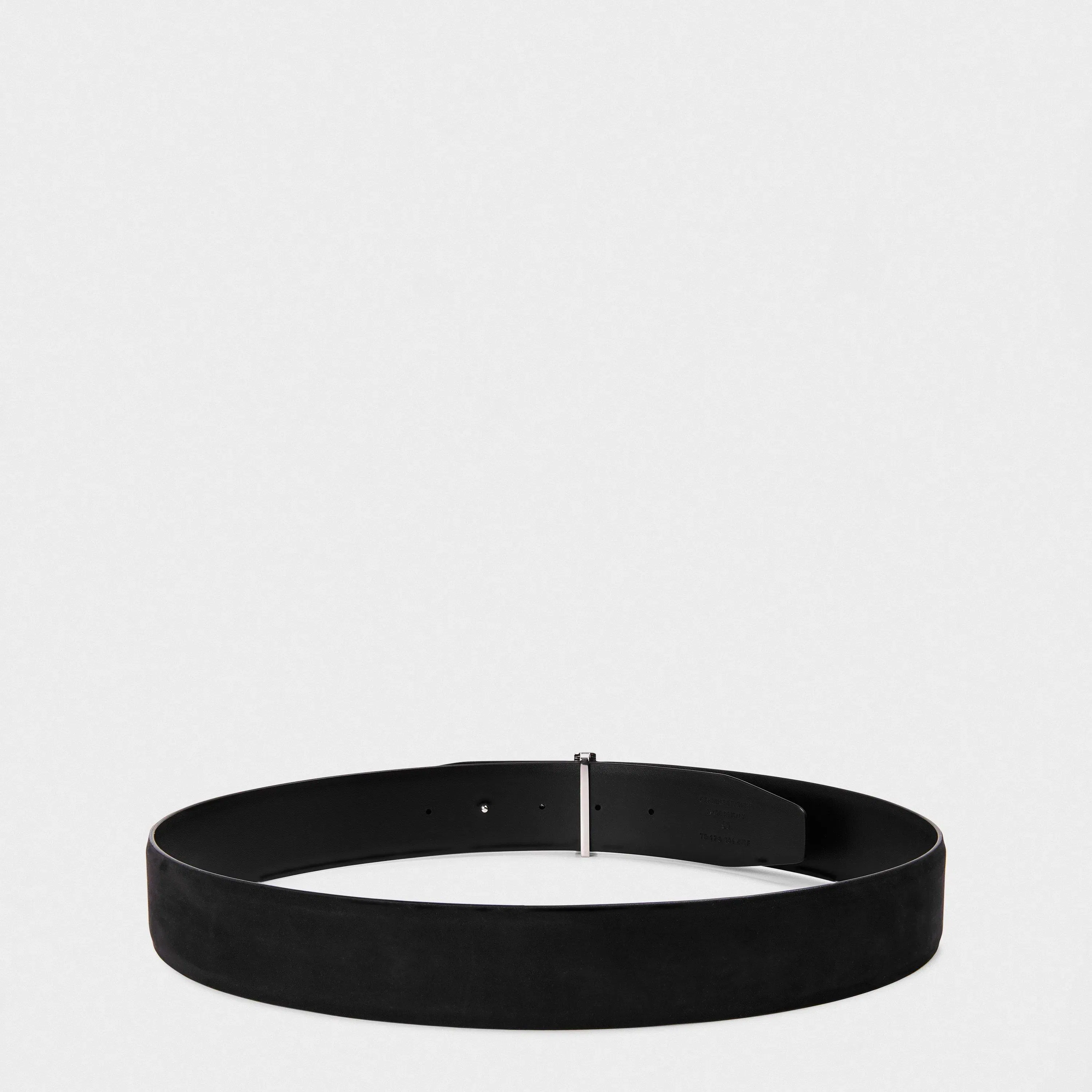 Metal T Buckle Leather Belt