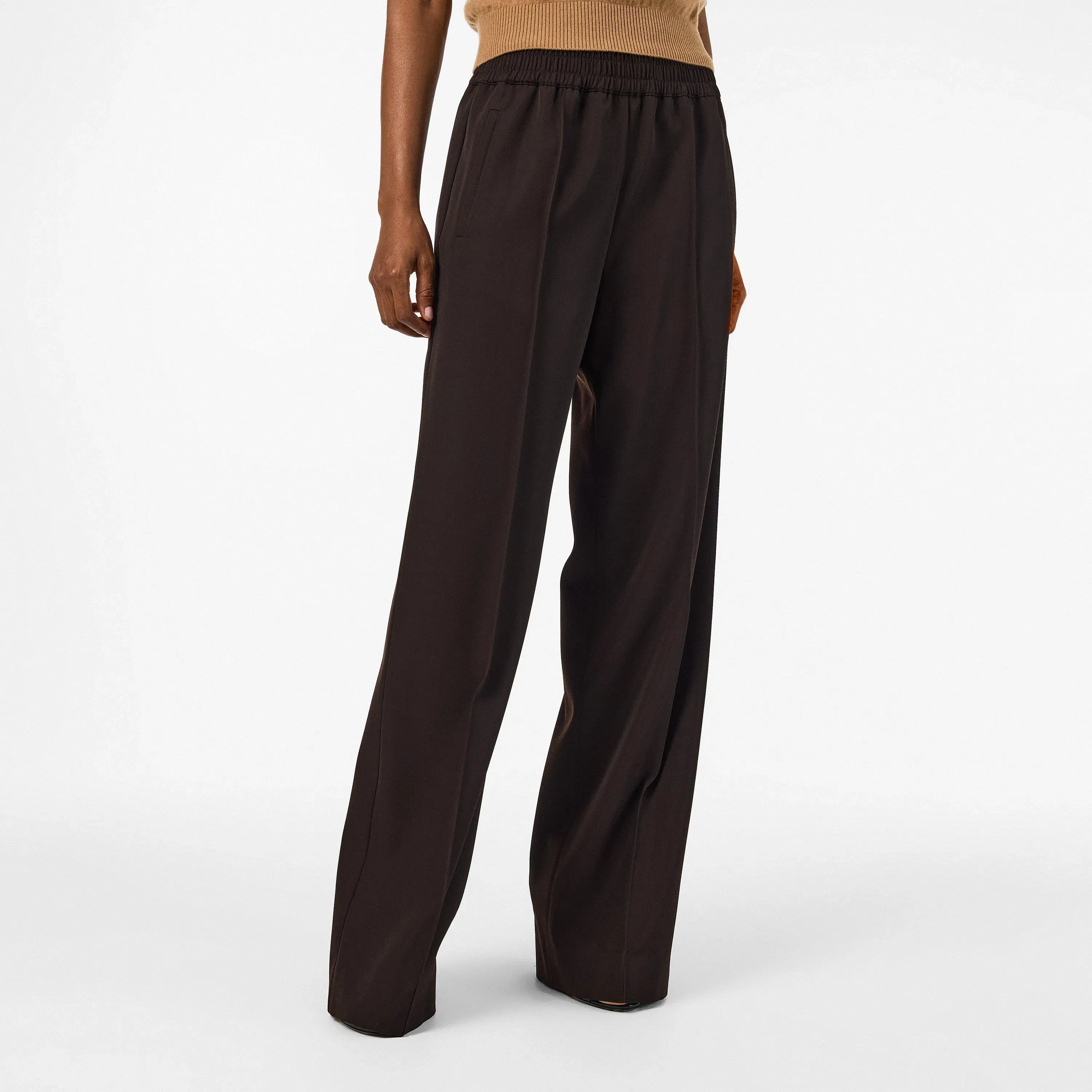 High Waisted Wide Leg Trousers