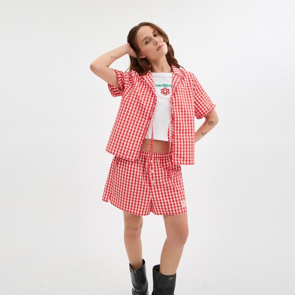 Coachtopia Loop Gingham Boxer Shorts