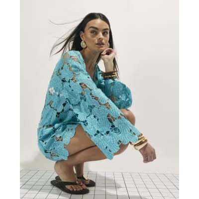 Blue Lace Shell Beach Tunic