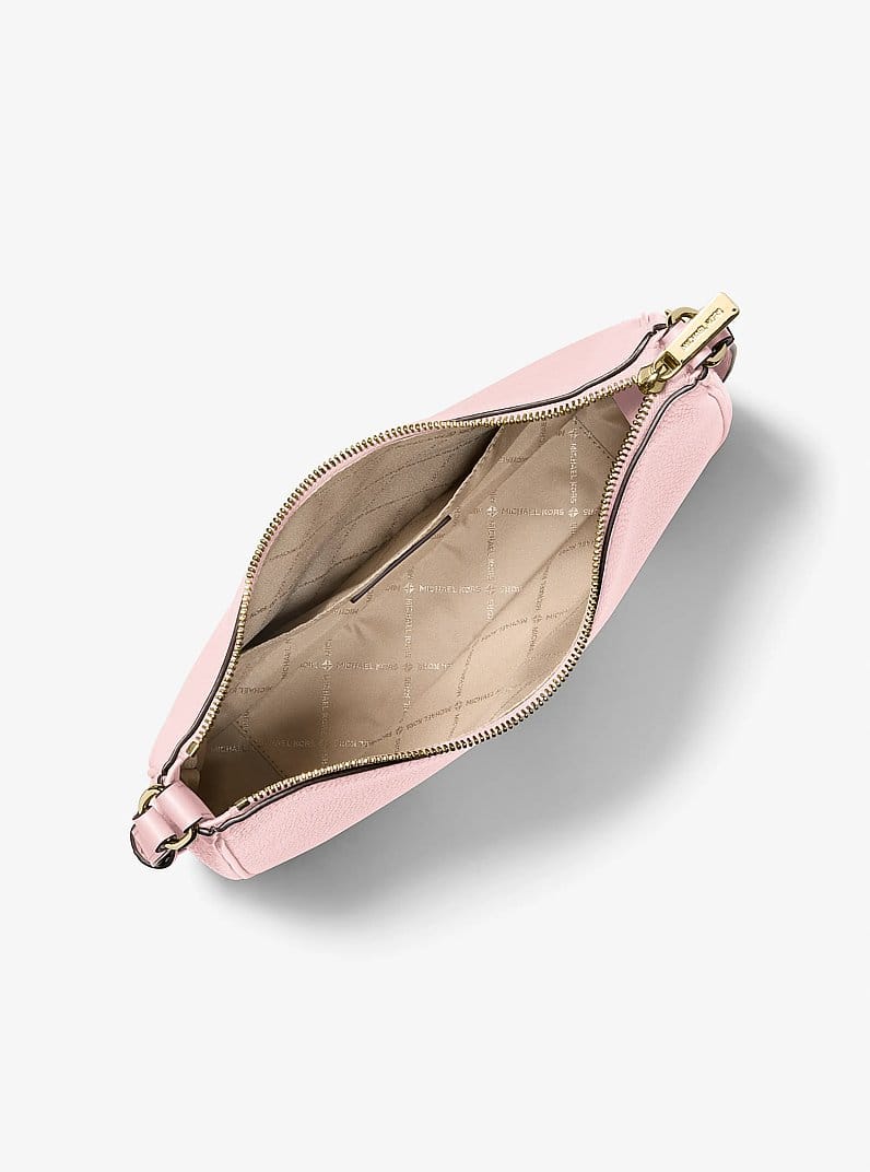 Nayla Medium Pebbled Leather Messenger Bag