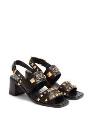 Plaster Caster leather sandals