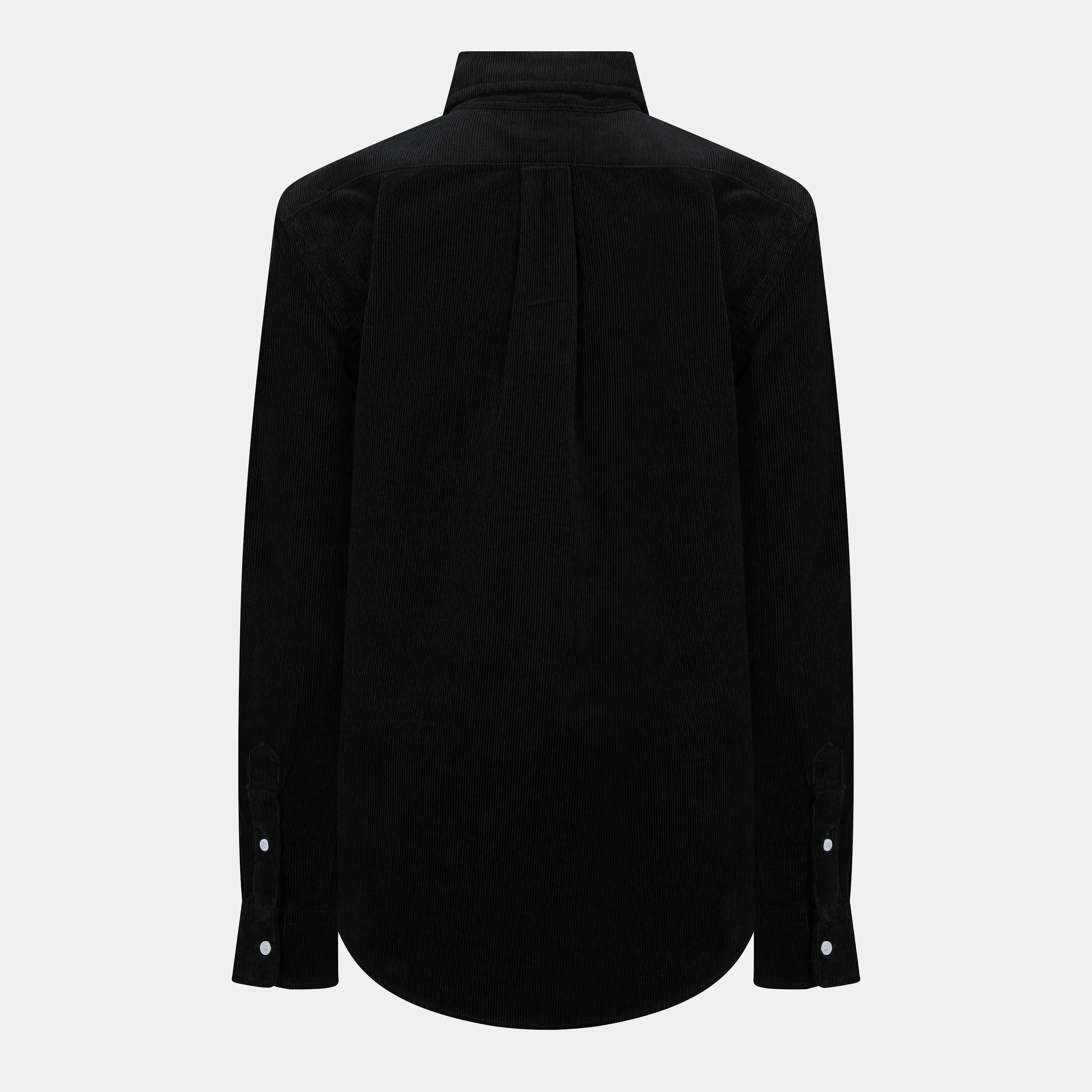 Cord Long-Sleeve Plain Shirt