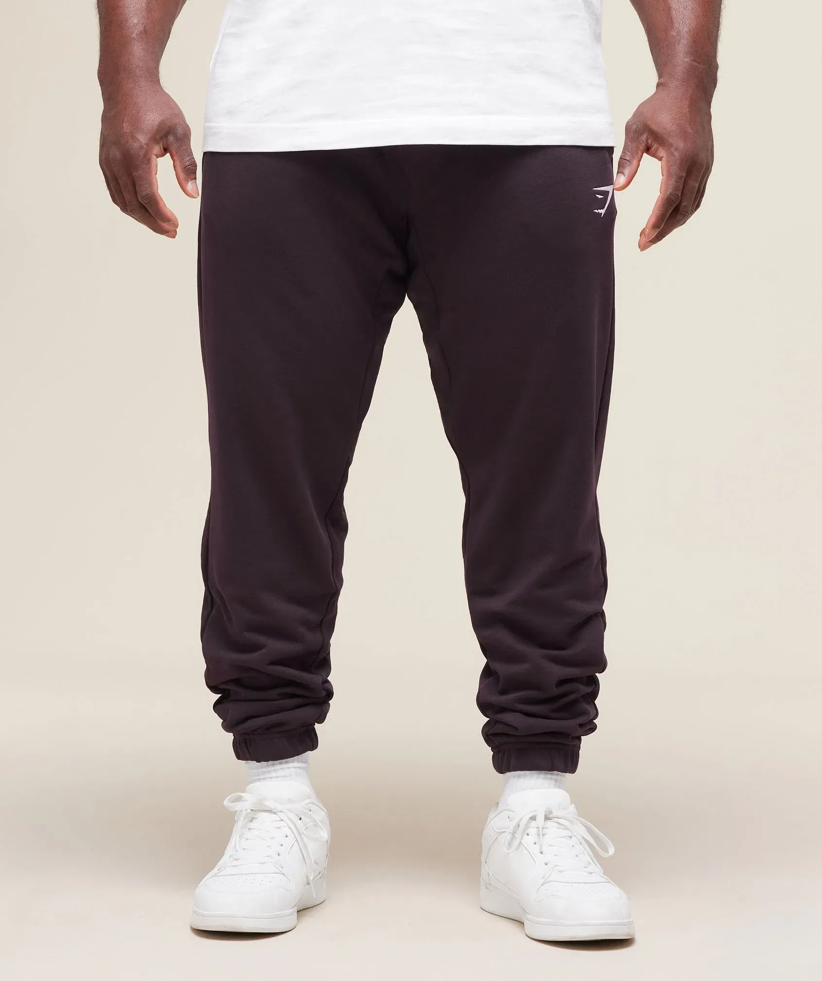 Gymshark Essential Oversized Joggers - Plum Brown