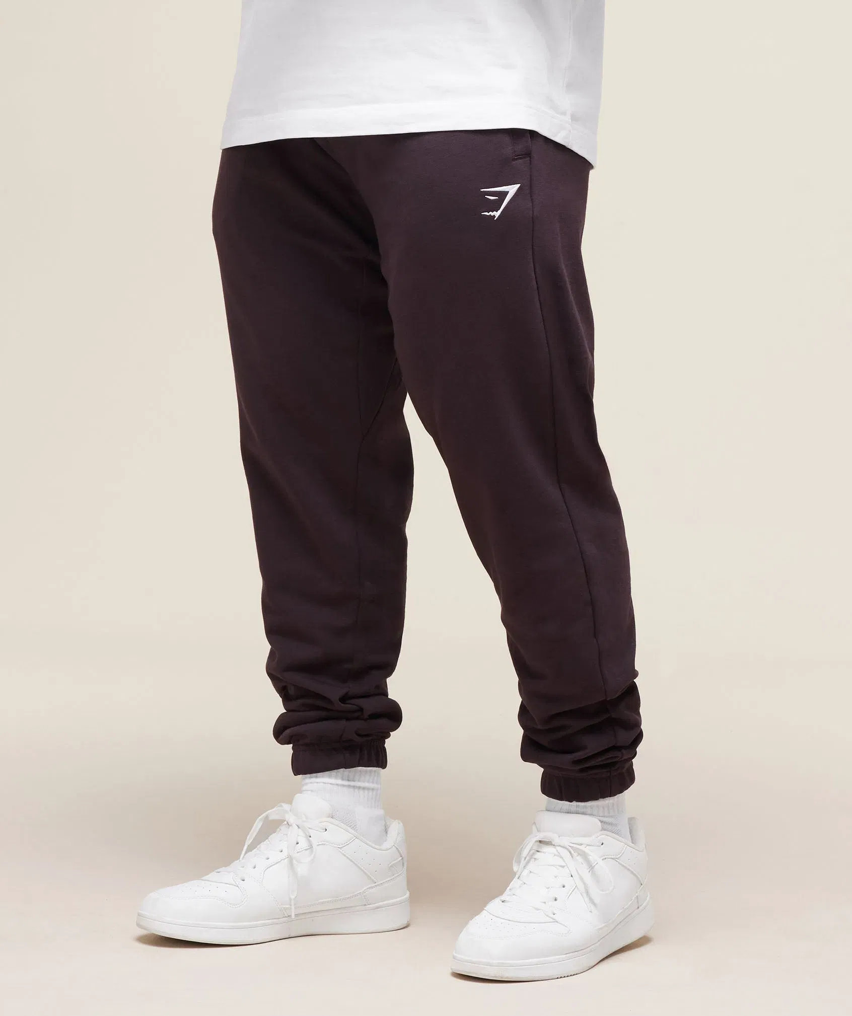 Gymshark Essential Oversized Joggers - Plum Brown