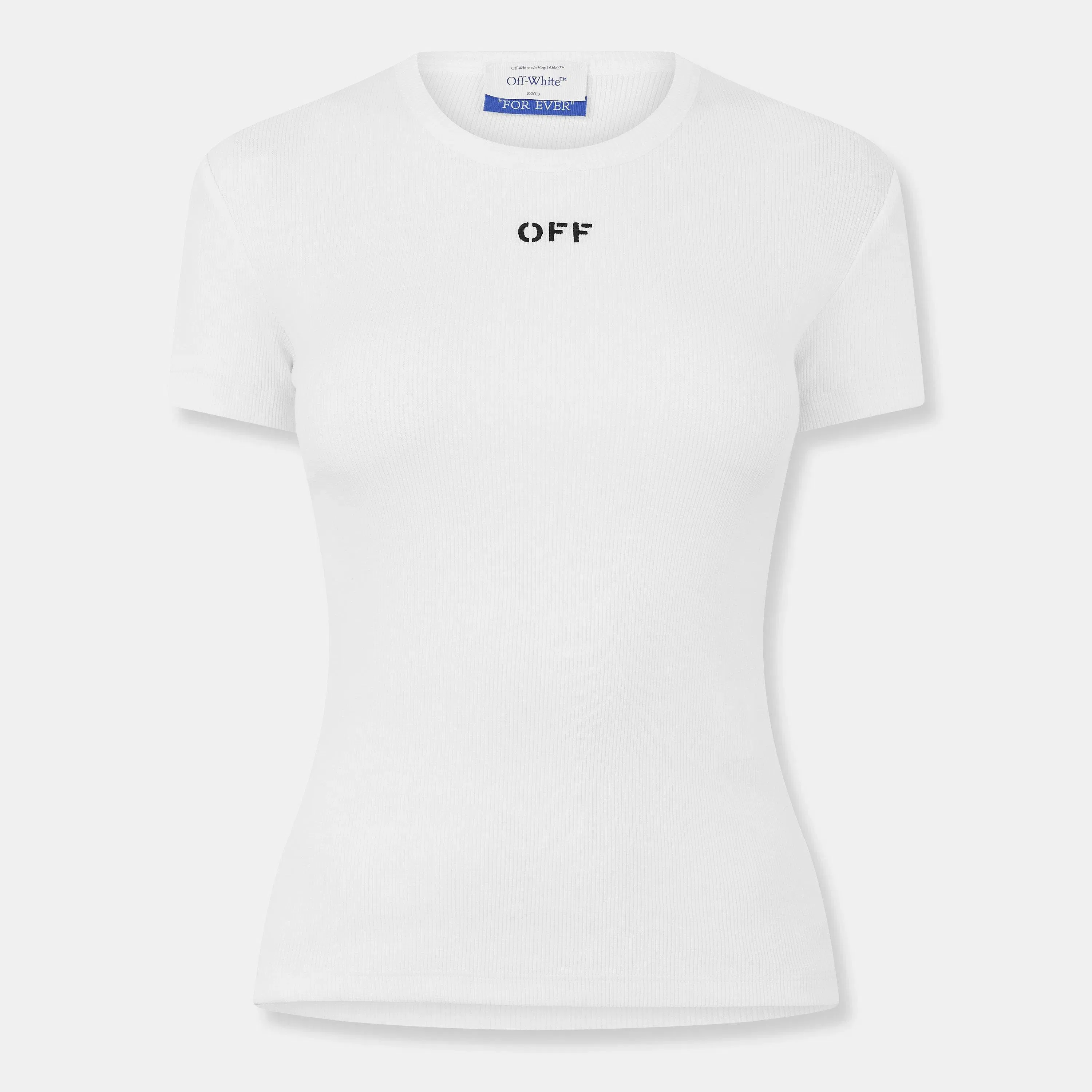 Stamp Ribbed Cropped Baby T-Shirt