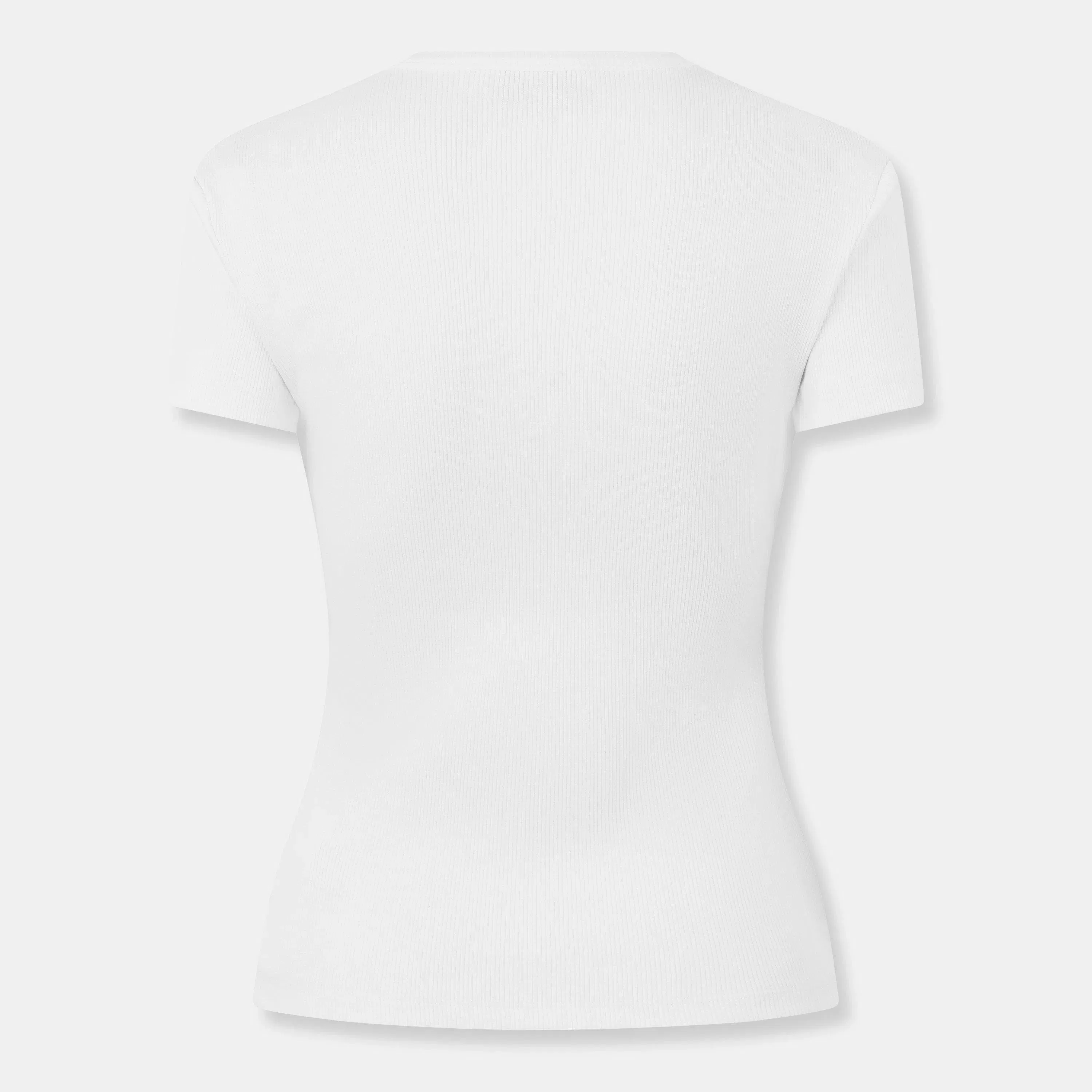 Stamp Ribbed Cropped Baby T-Shirt