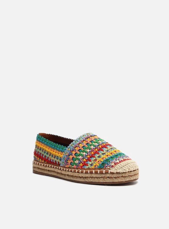 Colorful Crochet Espadrille Sandal